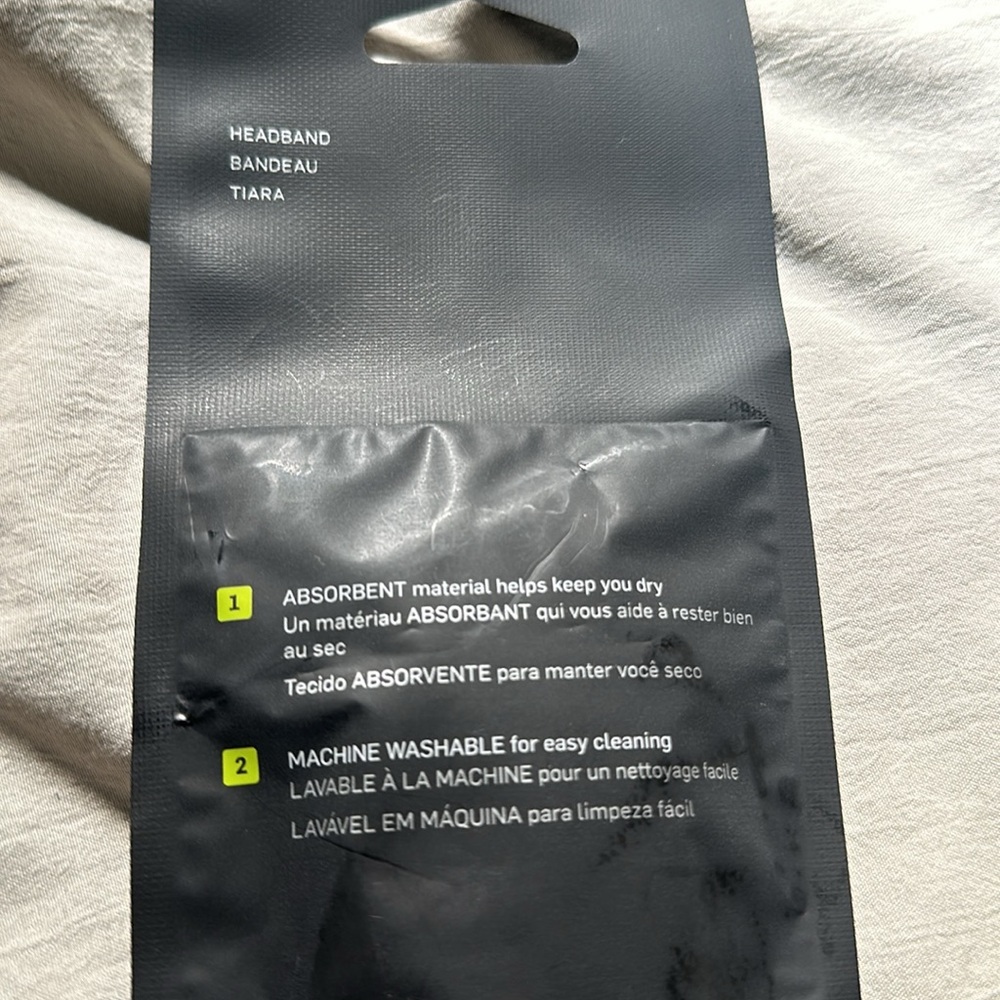 Nike || NIB || Unisex Grey Swoosh Headband - Picture 3 of 5